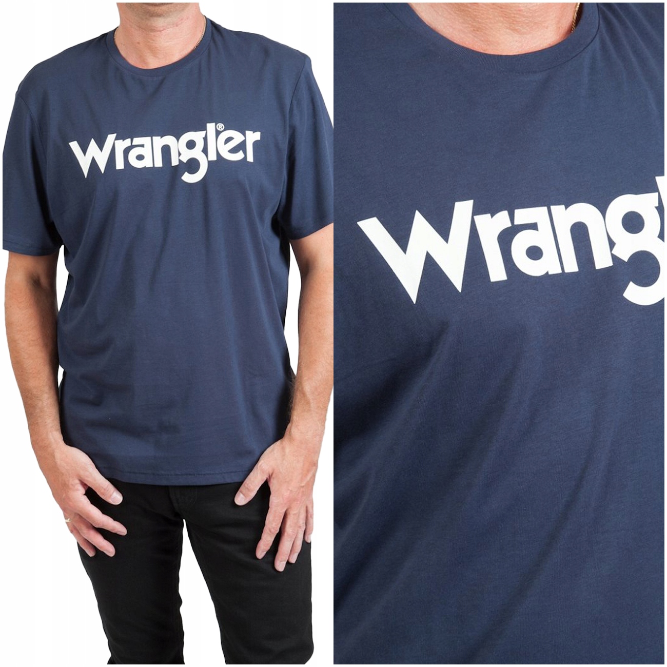 

Wrangler Logo Tee Meska Koszulka T-shirt Nadruk XL