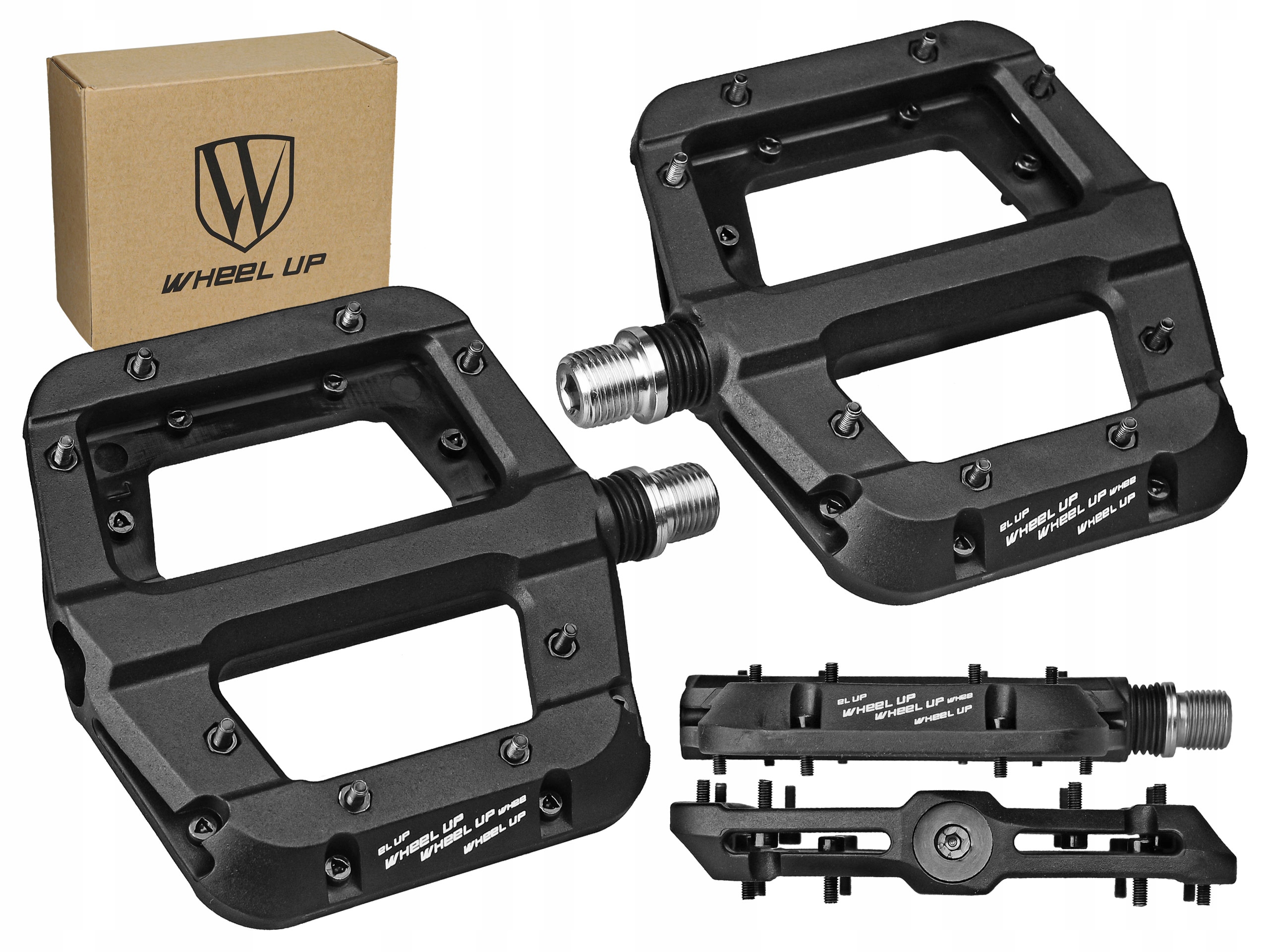 

Pedały Wheel Up Nylon Platformy Maszynowe Czarne