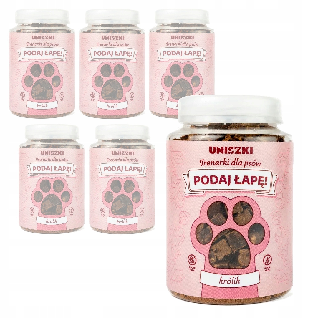 Levně Uniszki Trenérky Králík 6x150g Pamlsek pro psa