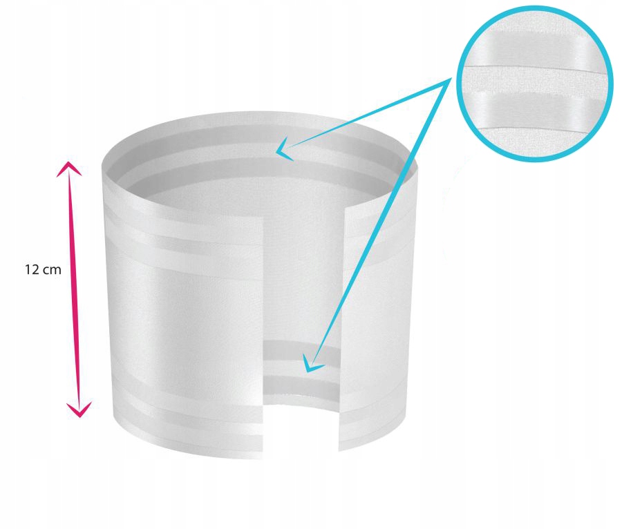 SESTO SENSO OPASKI na uda GŁADKIE BIAŁE 80-85 Waga produktu z opakowaniem jednostkowym 0.15 kg