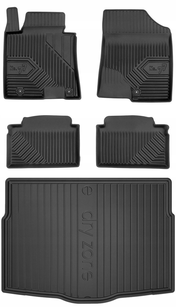 Set 77 Koberce a rohože Hyundai i30 2 Hatchback 2012-2016
