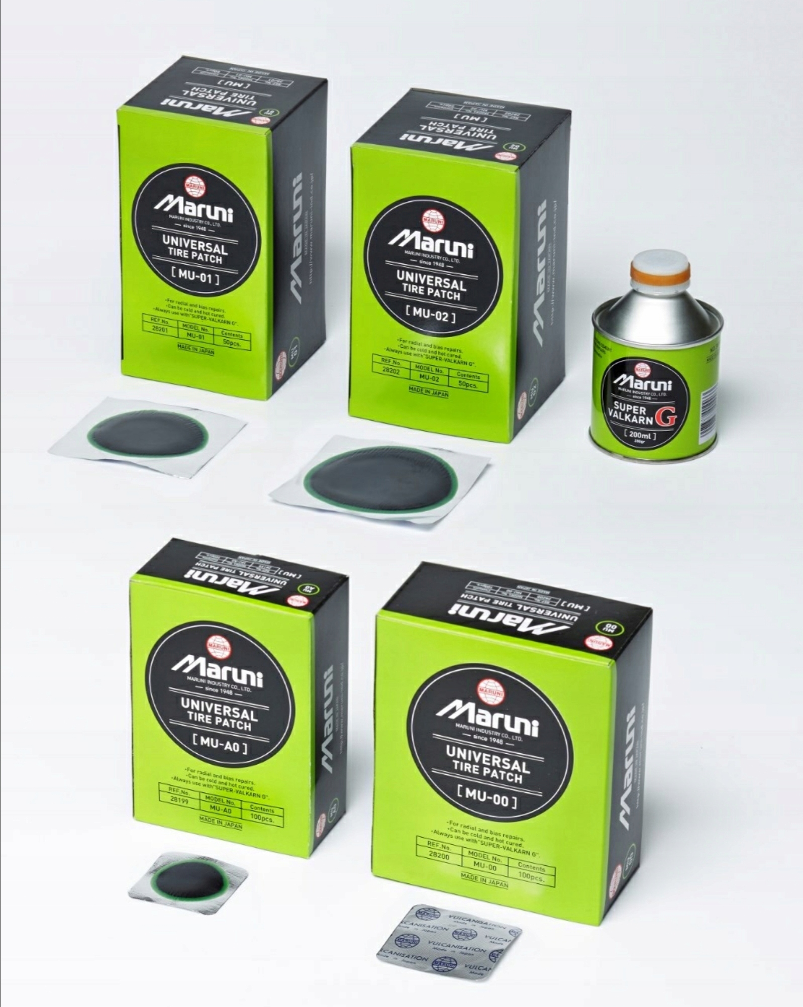 ŁATKA, ŁATKI DO OPON GUT-01 MARUNI 50szt WULCAR EAN (GTIN) 4907388009976