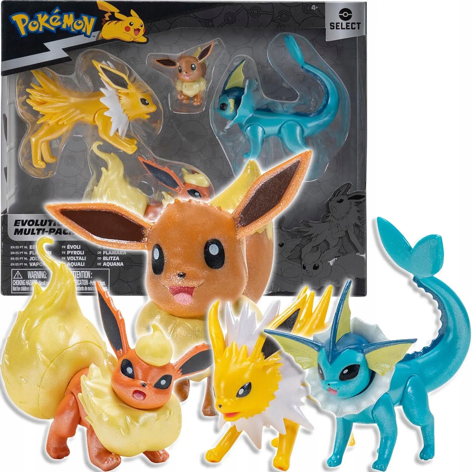 

Pokemon Figurka Eevee Flareon Jolteon i Vaporeon