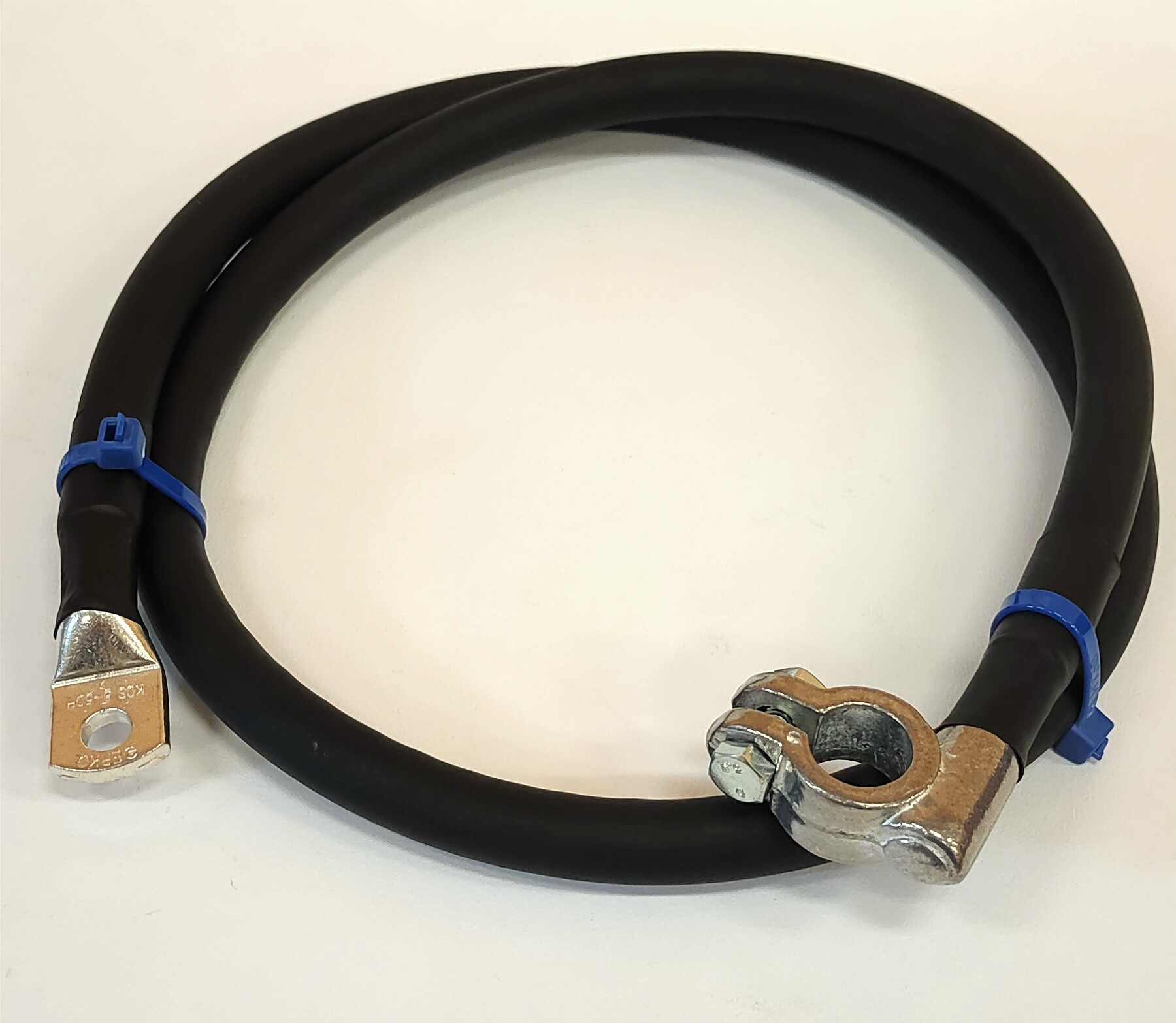 Przewód masowy 70cm 50mm2 z klemą minus