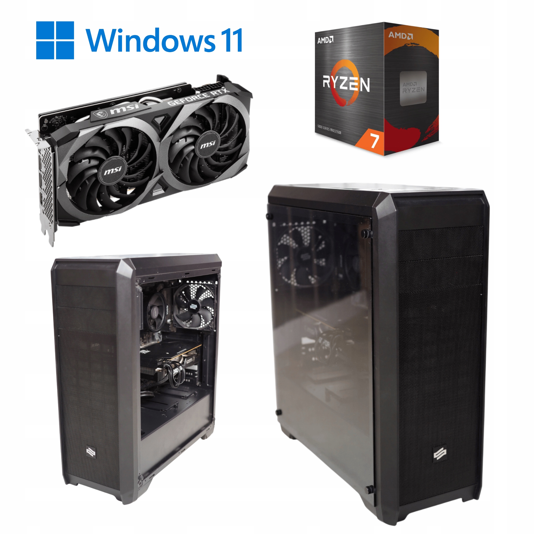 Pc Rtx 3070 Ryzen 7 5700 - Niska cena na Allegro