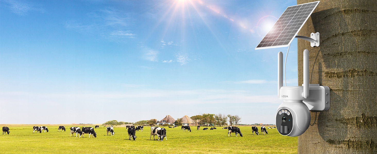 XEGA 4G LTE KAMERA ZEWNĘTRZNA SOLARNA BEZPRZEWODOWA 2K HD 3MP PTZ — miniatura 10