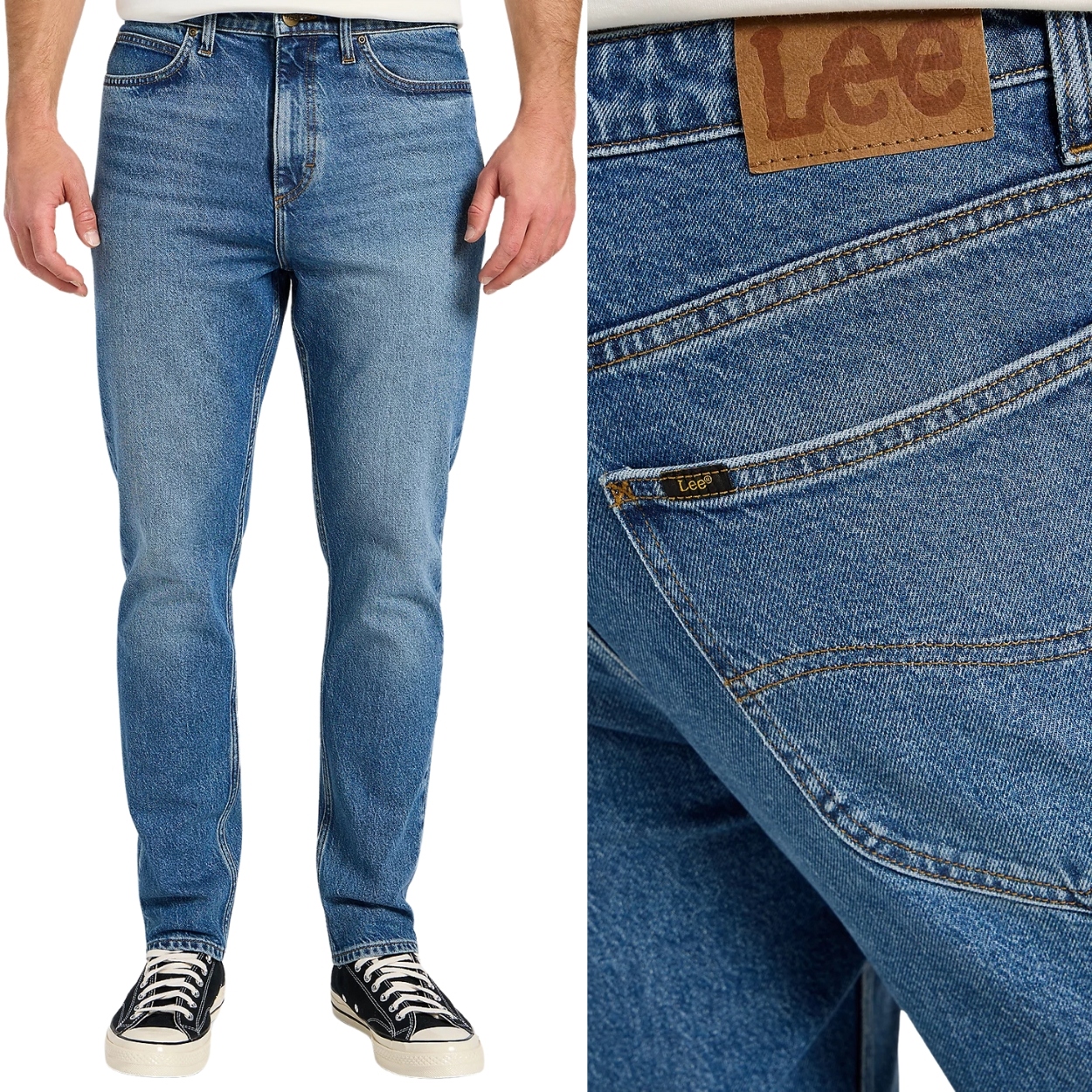 Lee Austin regular tapered Riverway klasické džínové kalhoty W28 L32