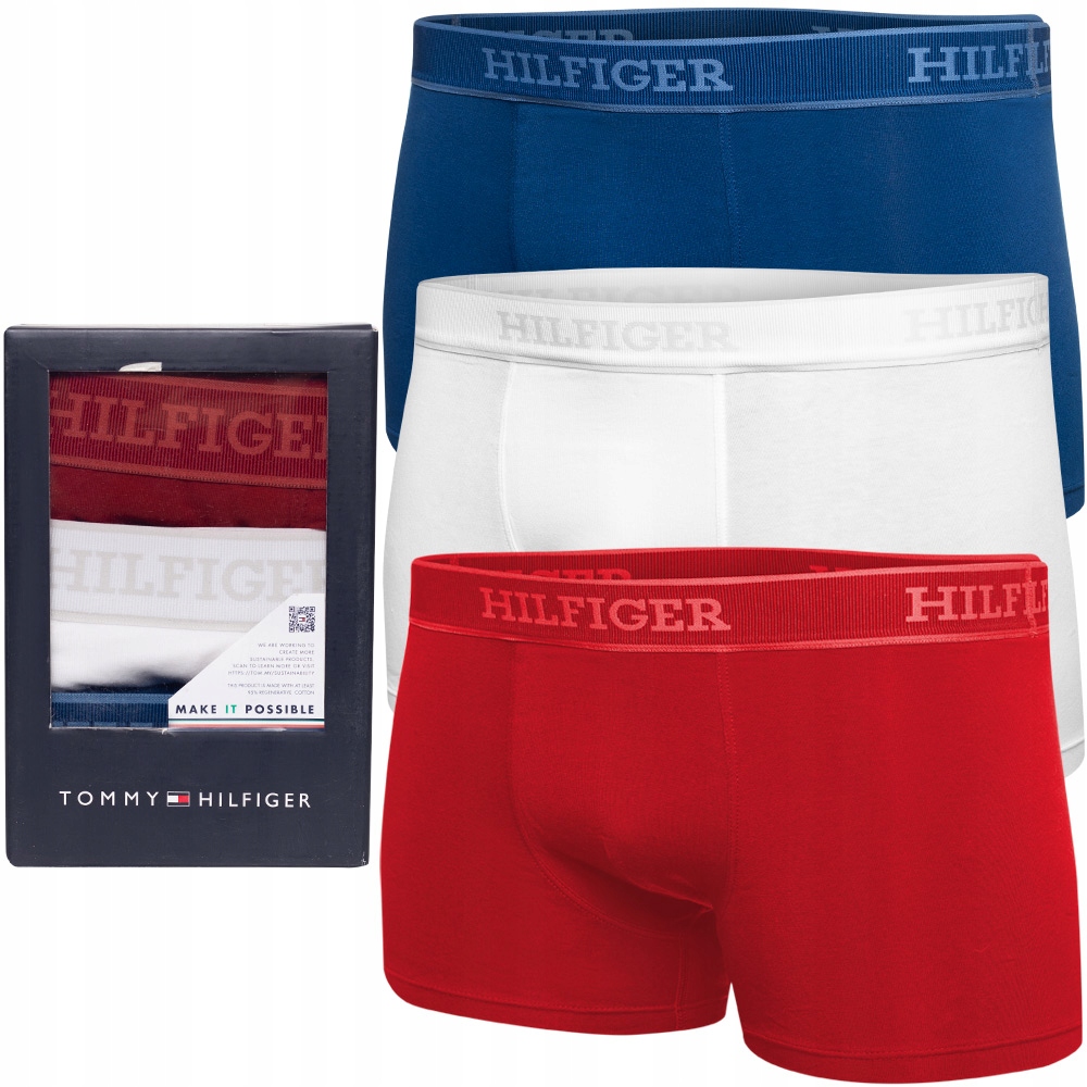 Tommy Hilfiger Pánské Boxerky M Originál 3Pack UM0UM03413 Kolekce Luxury
