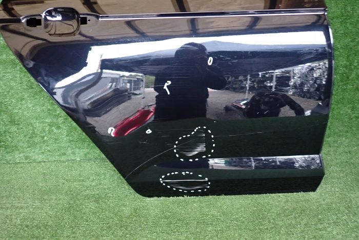 VW POLO 2G 17- door right rear. rear part