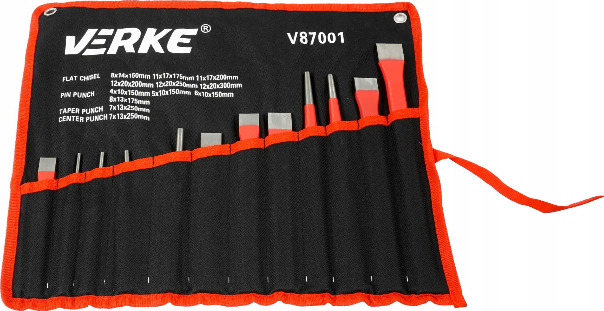 PRZECINAKI PUNKTAKI WYBIJAKI ZESTAW 12 elem VERKE Type Set