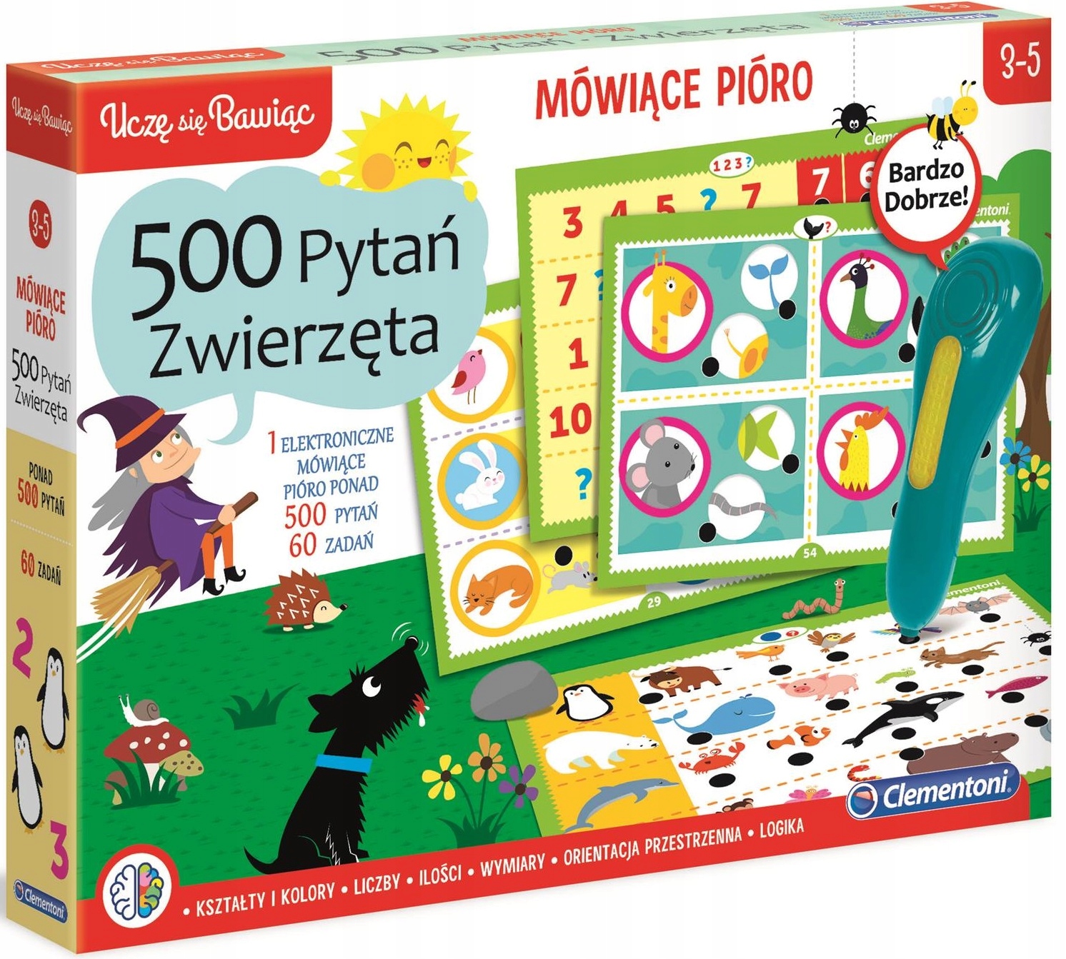 

Gra Edukacyjna Mówiące Pióro 500 Pytań Zwierzęta