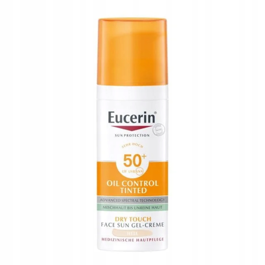 Eucerin Oil Control Krem przeciwsłoneczny do twarzy barwiący jasny SPF50