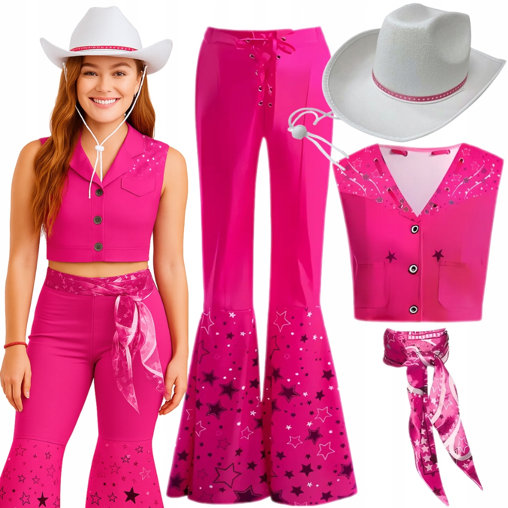 Kostým Převlek Kovbojky Western Disco 90. Léta Bal Karneval XL XXL 176 182