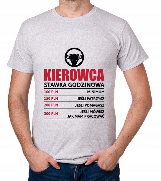 

koszulka Kierowca stawka godzinowa prezent