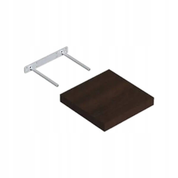 Półka samowisząca FS 23,5 x 23,5 cm - Wenge - MDF Velano