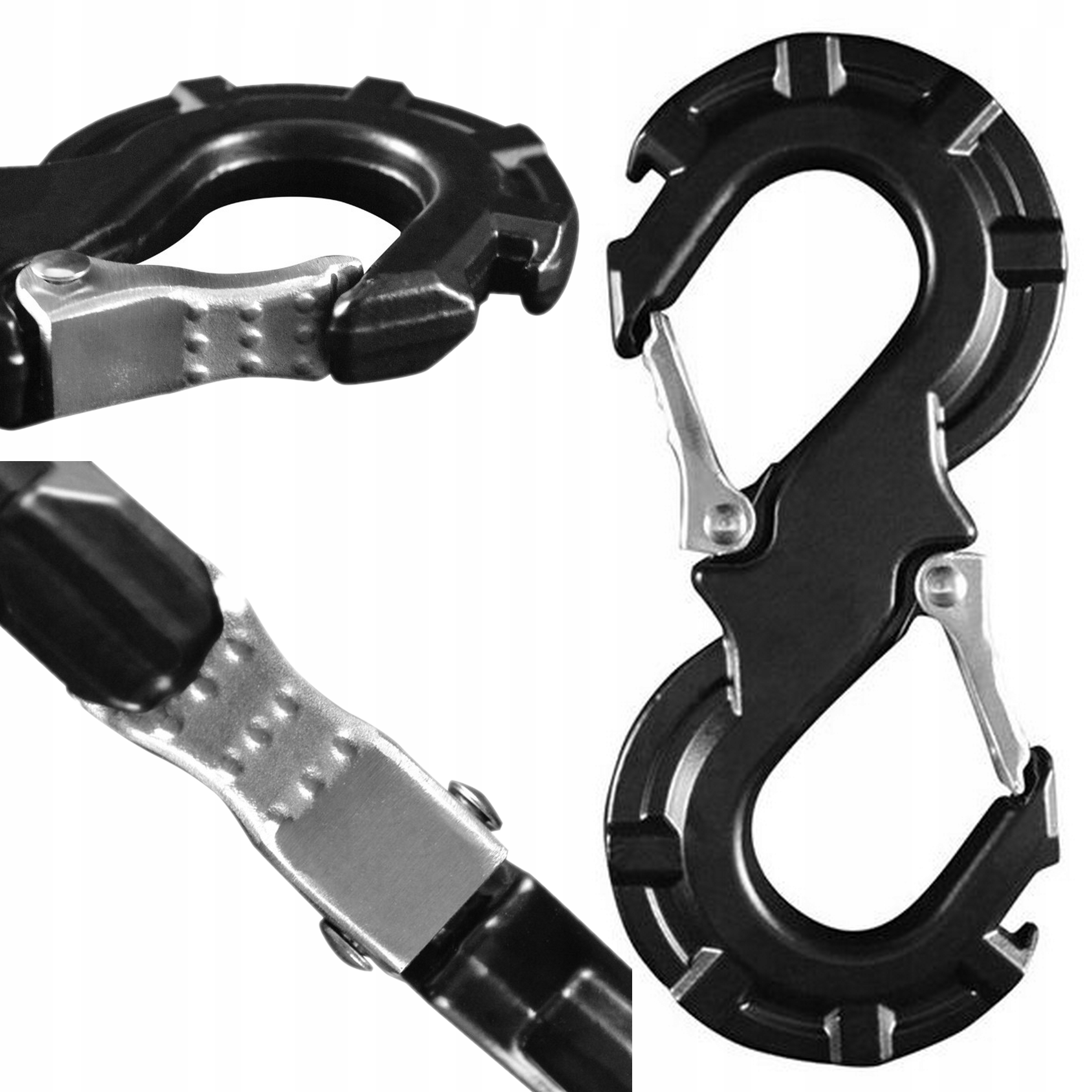 Dvojitý hákový úchyt hák typu S, tažný systém, pomoc při off-roadu, vytahovač autopřepravník