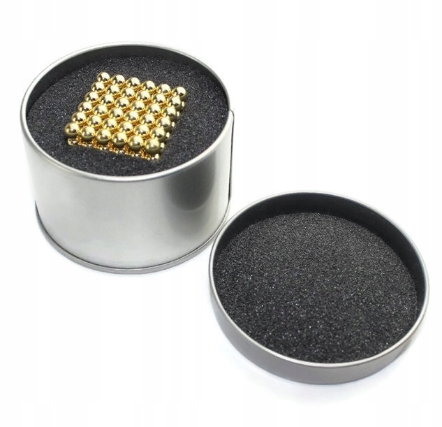 

Neocube klocki magnetyczne 5mm Złote Box Pudełko