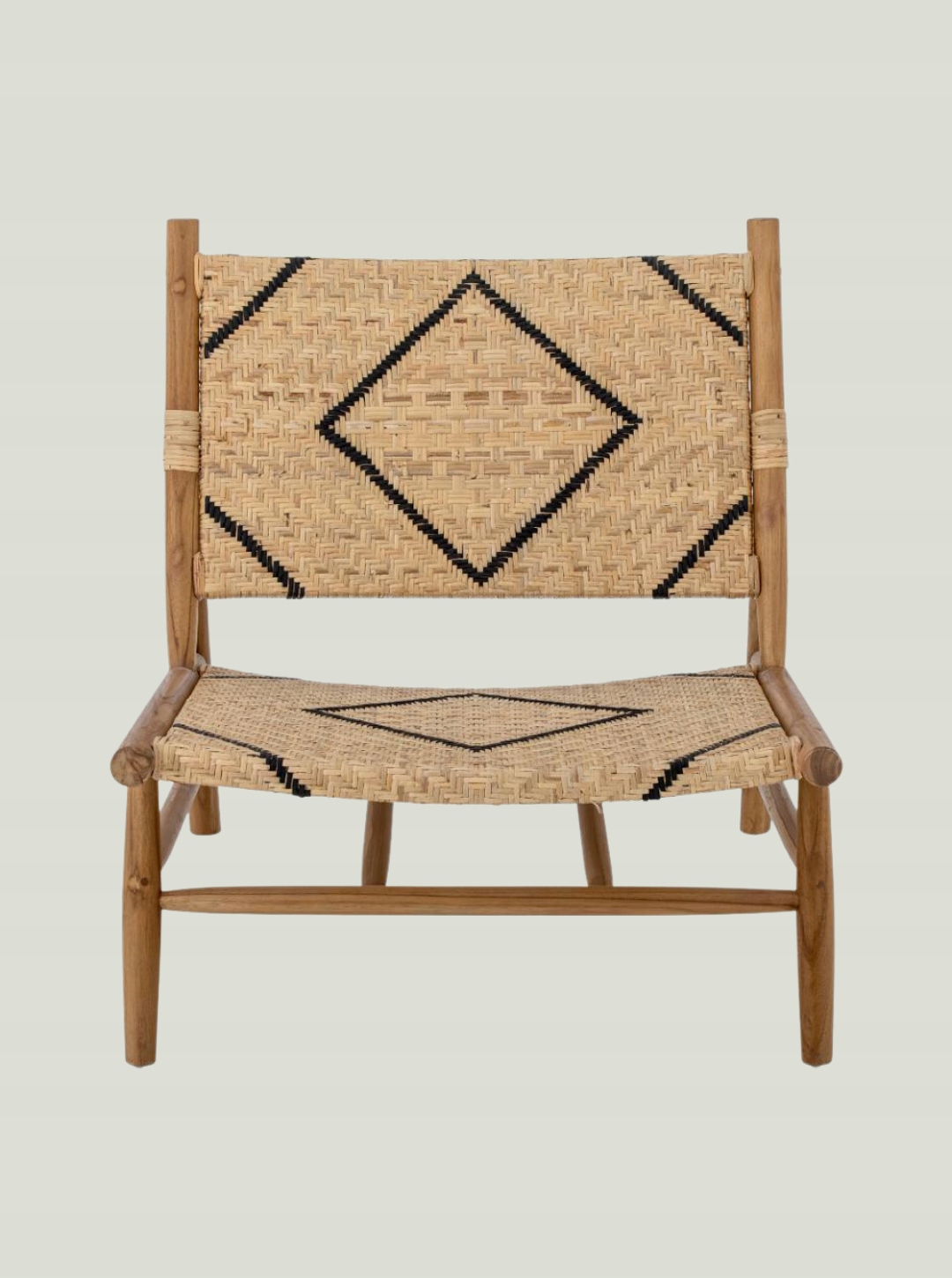 Křeslo Ollie Lounge, hnědé, kůže Bloomingville