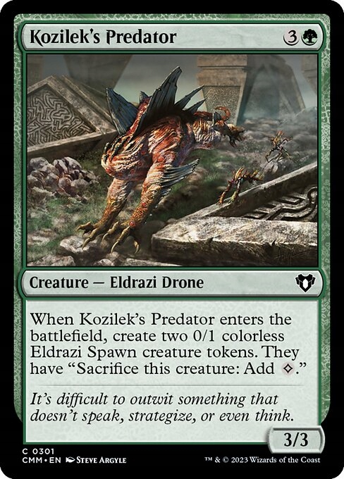 MtG: Kozilek's Predator (CMM) *foil*