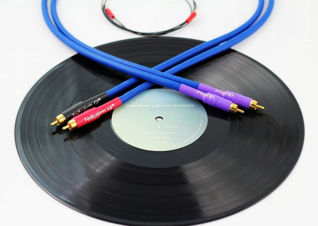 Tellurium Q Blue II 2xRCA Phono Vynikající Anglický Kabel Pro Gramofon 1 m
