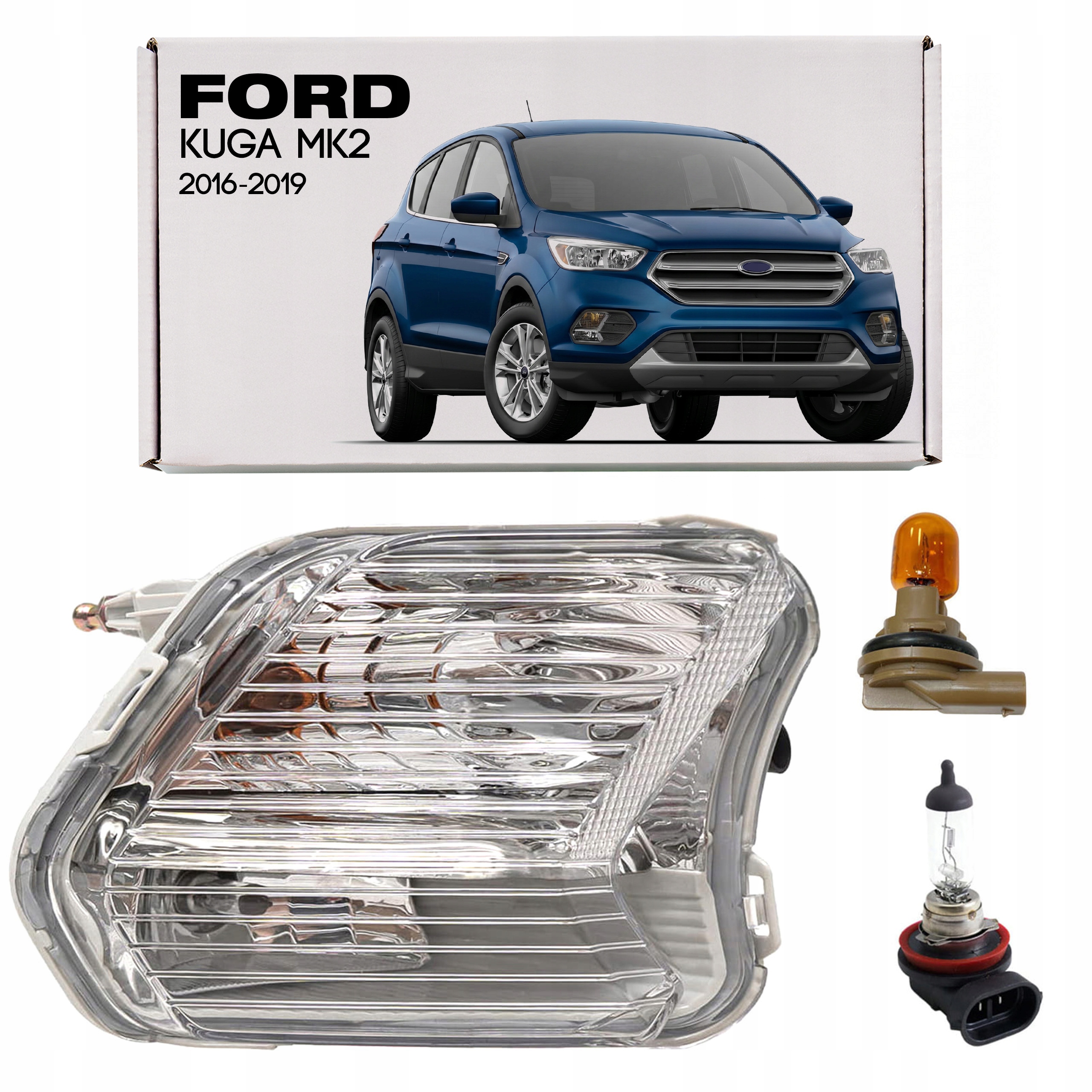 Ford Kuga MK2 16-19 Halogen Přední Pravý S Směrovkou GV4413B220