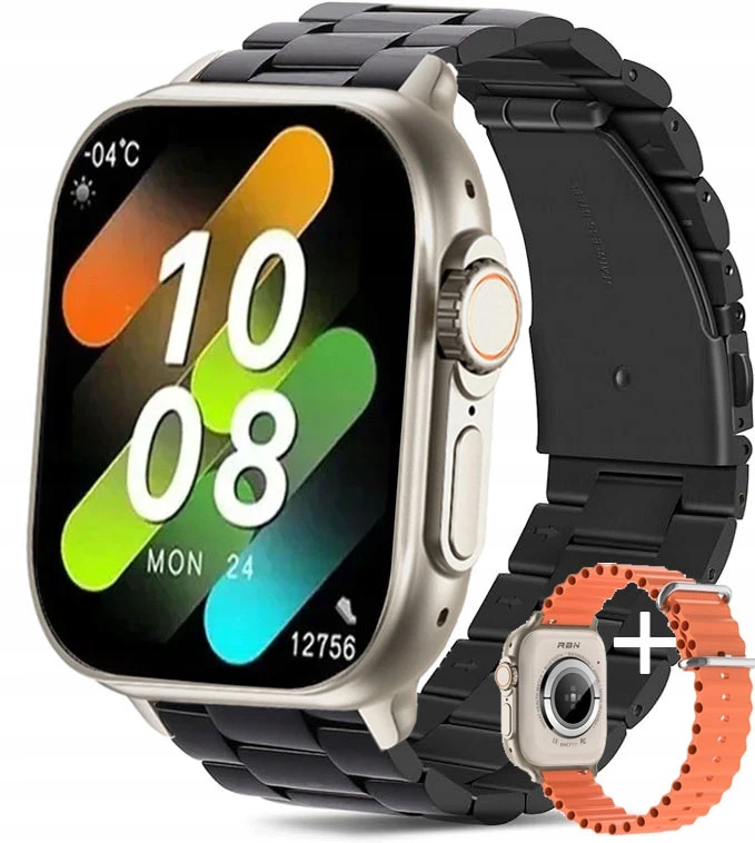 Pánské hodinky Chytré Hodinky Rubicon Ultra Max 2.12 Palců s Sms Hovory Kroky