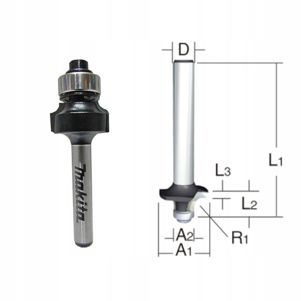 

Makita Frez Do Zaokrągleń 8MM R=3MM D-11190