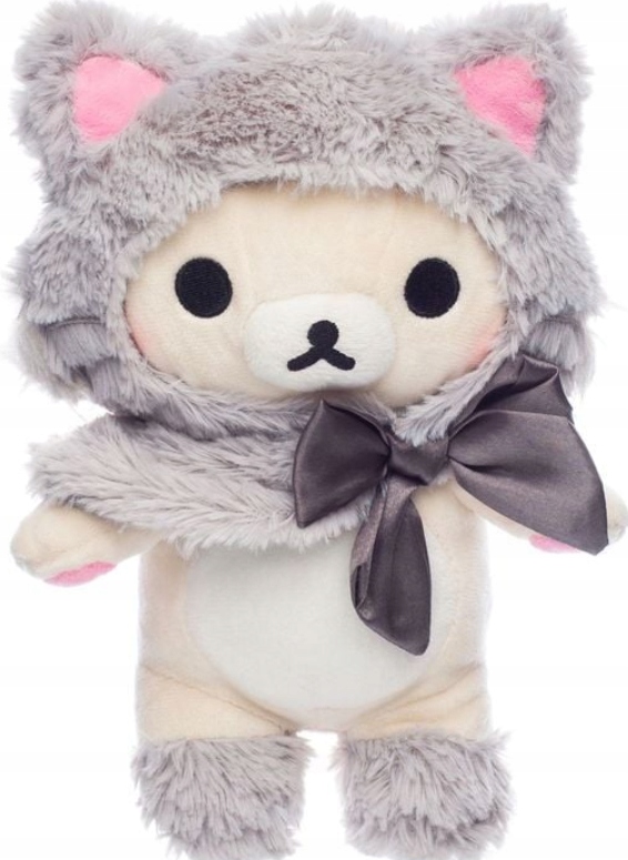 Korilakkuma Grey Cat Plyšák Small Plush 20 cm