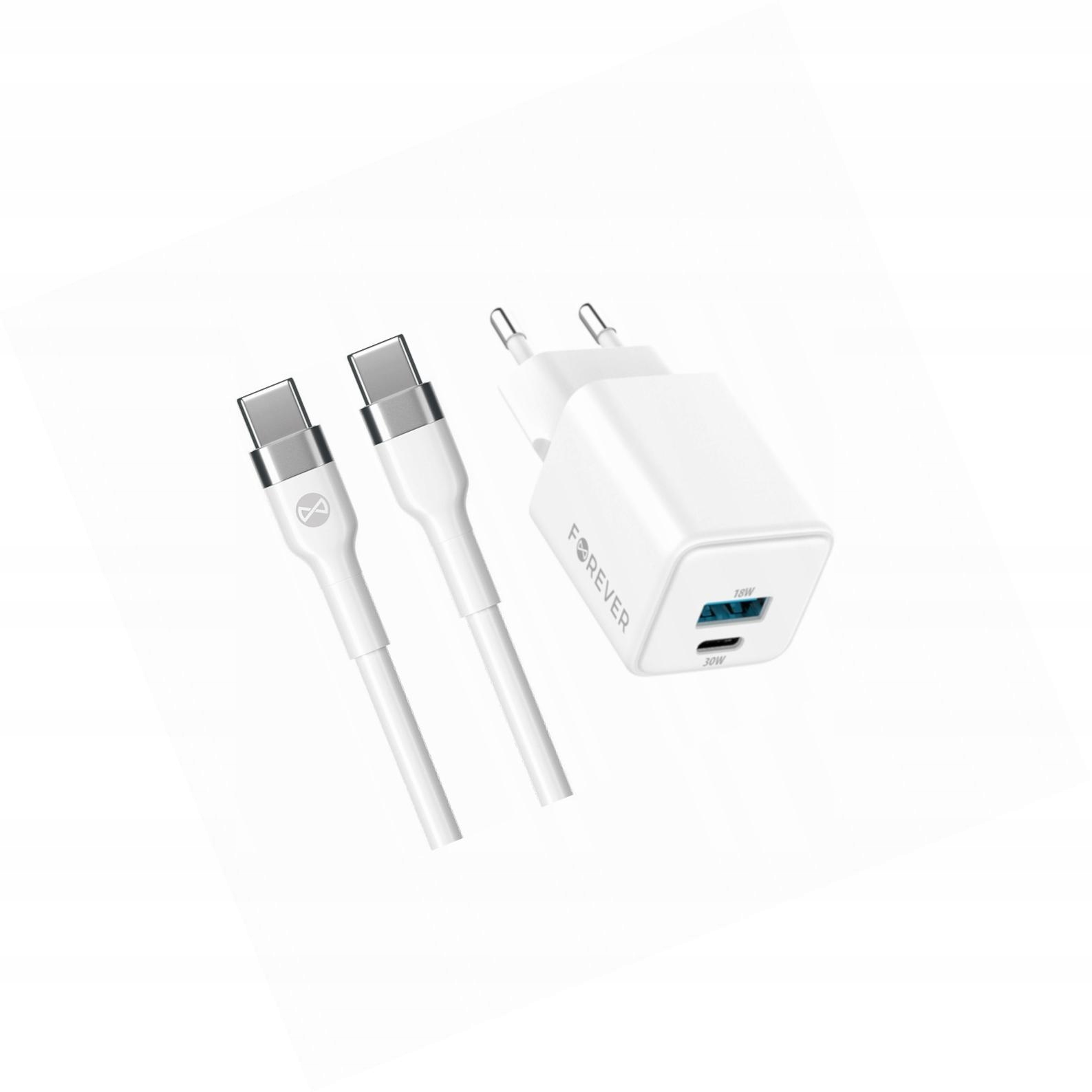 Szybka ładowarka GaN 30W 2 wejścia długim z kablem 2m do Xiaomi Redmi 14C