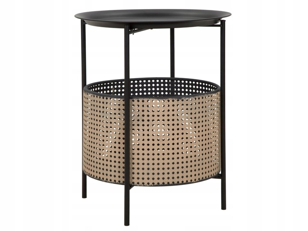 Kulatý stůl s úložným košem, Ø 40 cm