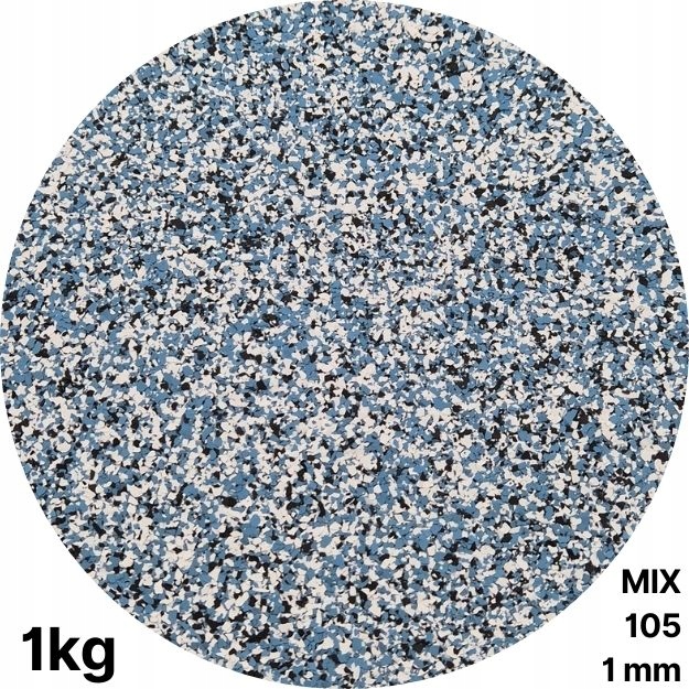 chipsy na pryskyřici pro podlahy, dekorativní směs MIX 105, 1 mm, 1 kg