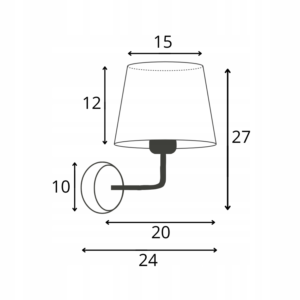 Kinkiet lampa ścienna abażur LED E27 kinkiet ścienny lampa na ścianę fiolet Kolekcja Classic