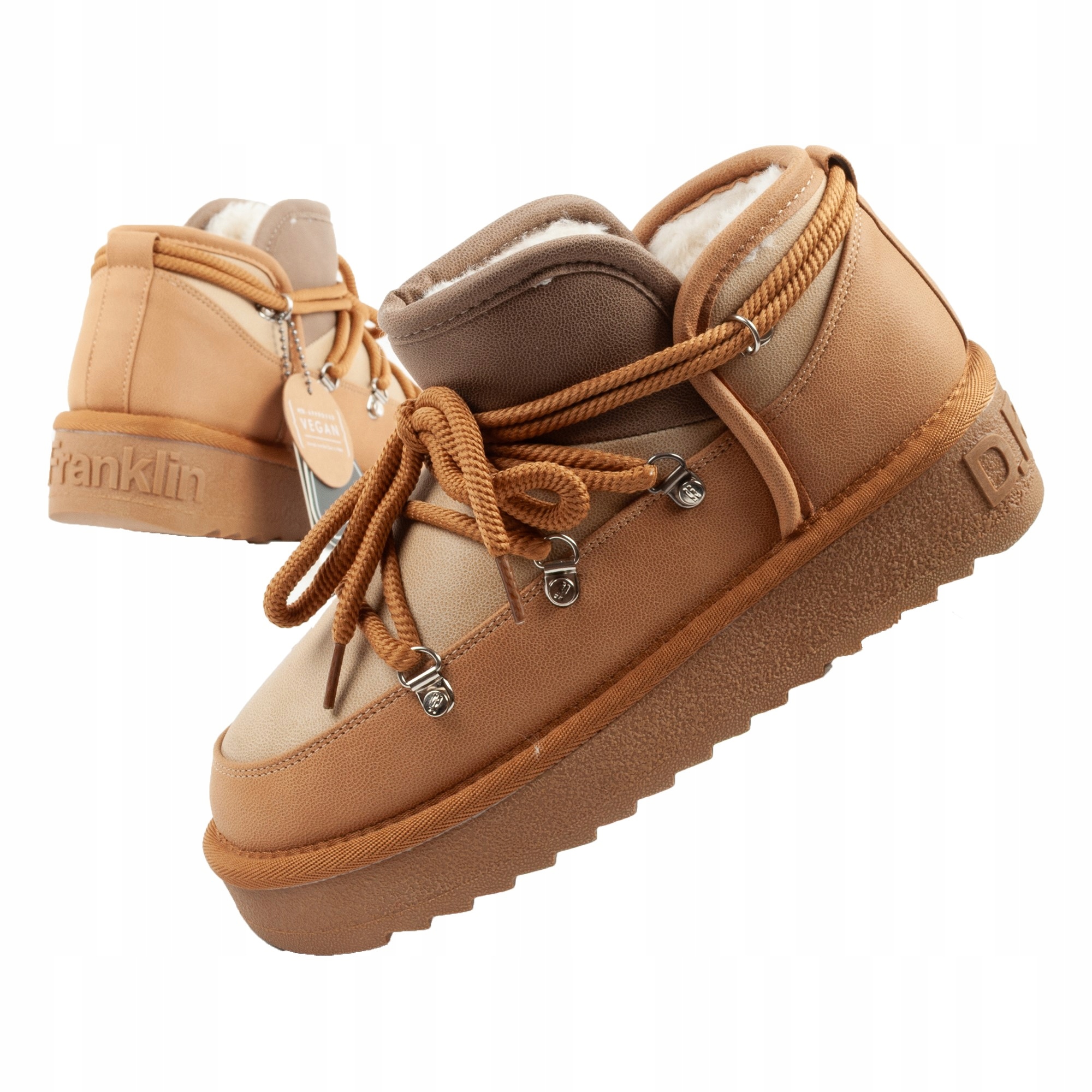 Dámské zimní sněhule D.Franklin vel.40, módní zateplené kotníkové boty