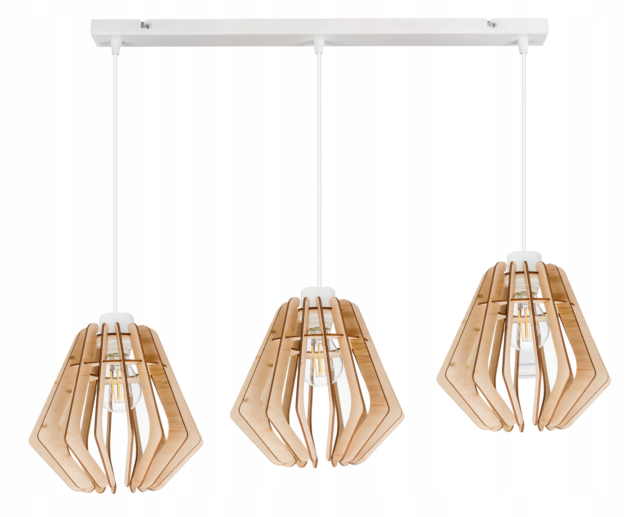 závěsné stropní svítidlo s závěsem Loft Dřevo na 3x E27