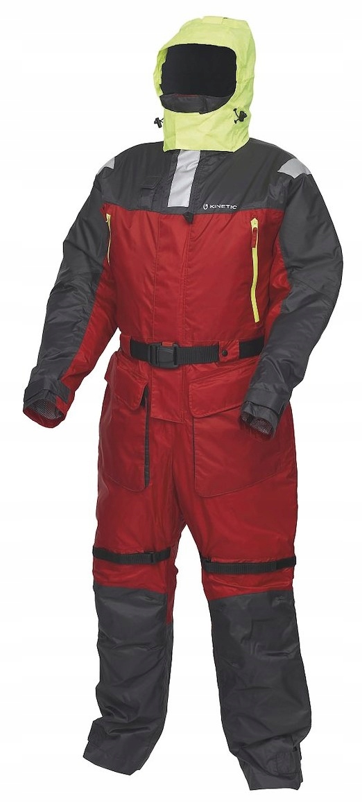 Kinetic červený plovoucí rybářský oblek Velikost XL