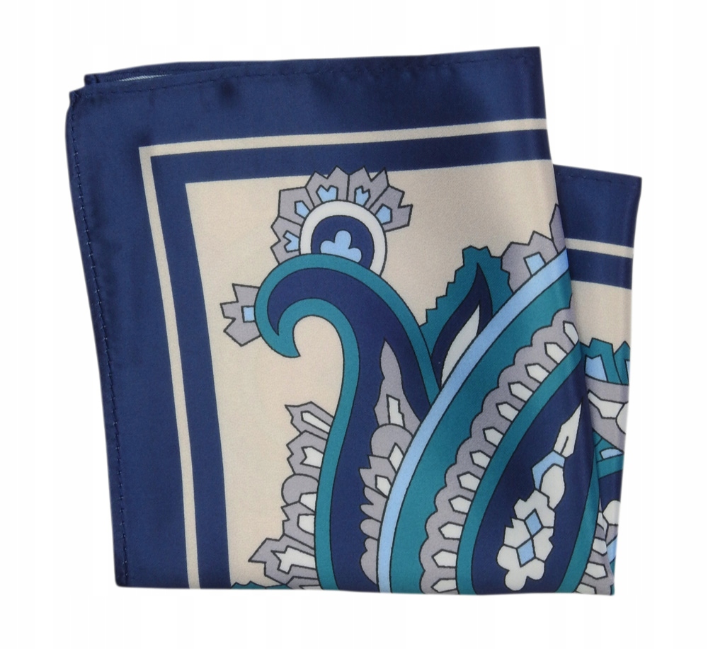 

Elegancka Męska Poszetka Wzór Paisley Łezki Alties