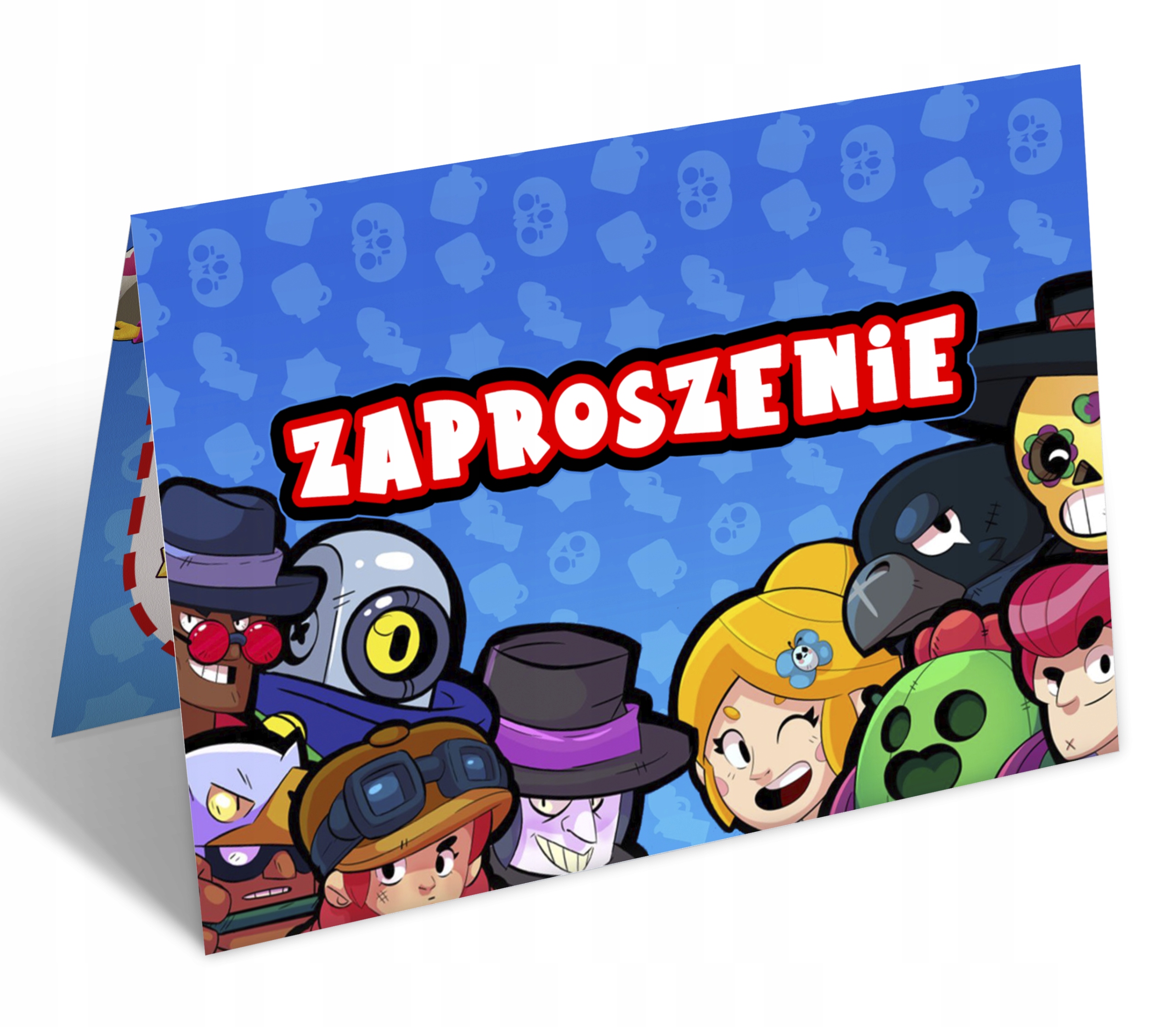 ZAPROSZENIA DLA FANA BRAWL STARS ZAPROSZENIE NA URODZINY DLA DZIECKA 1szt