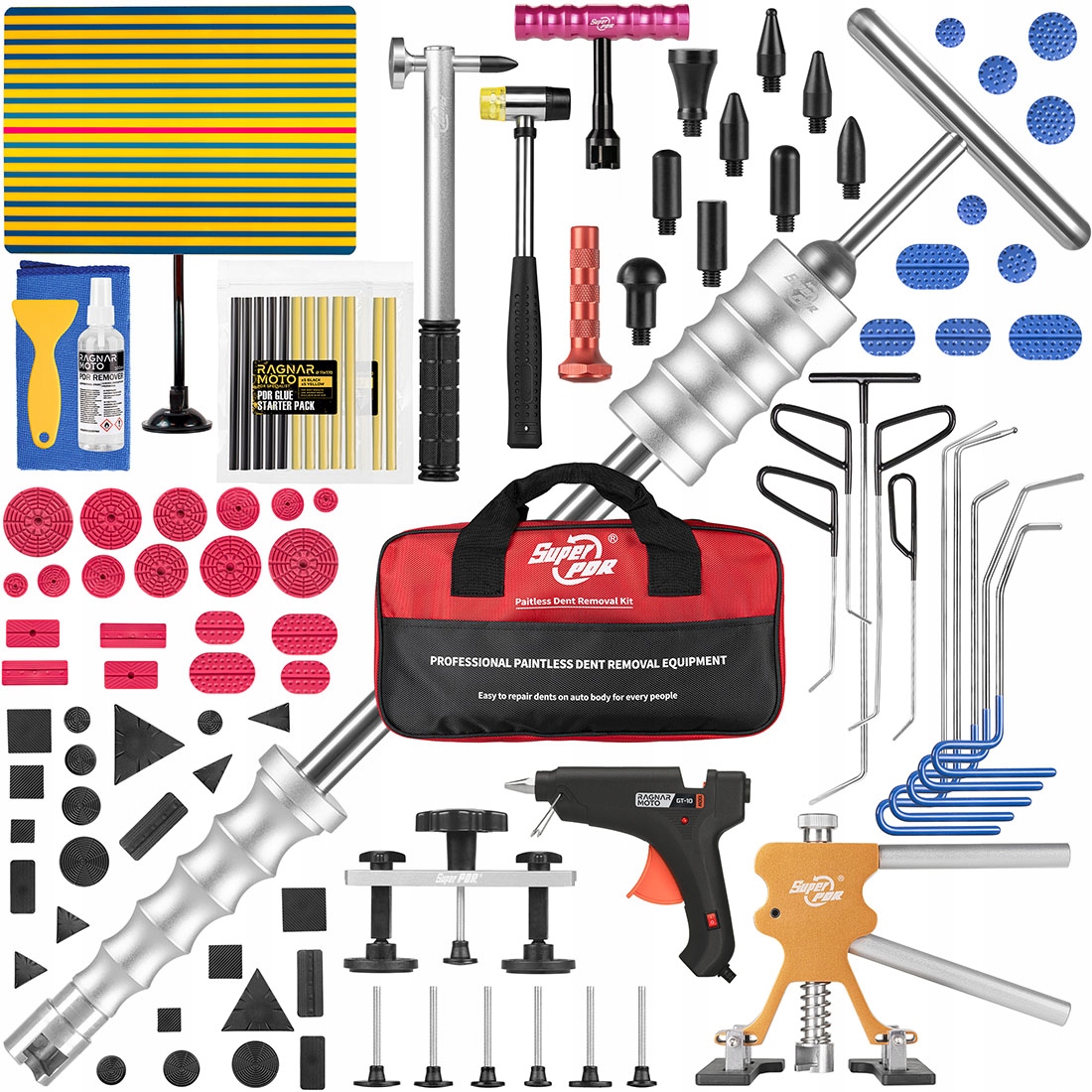 Sada na odstraňování promáčklin Pdr Vytahování promáčklin Puller Nástroje Dráty