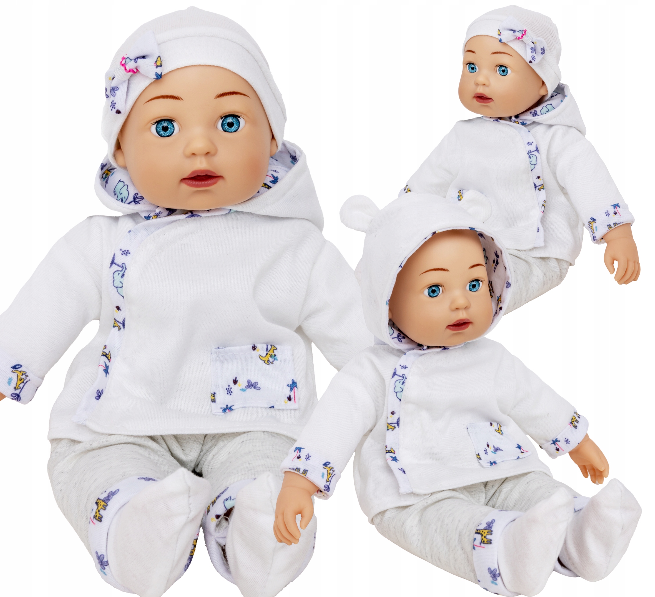 Lalka Bobas Niemowlak Mówi Śpiewa po Polsku 40 cm DORIS