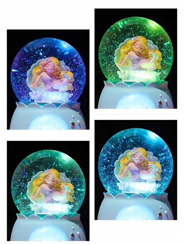 Kryształowa Kula Śnieżna Z Pozytywką ELF baby-15CM Marka inna