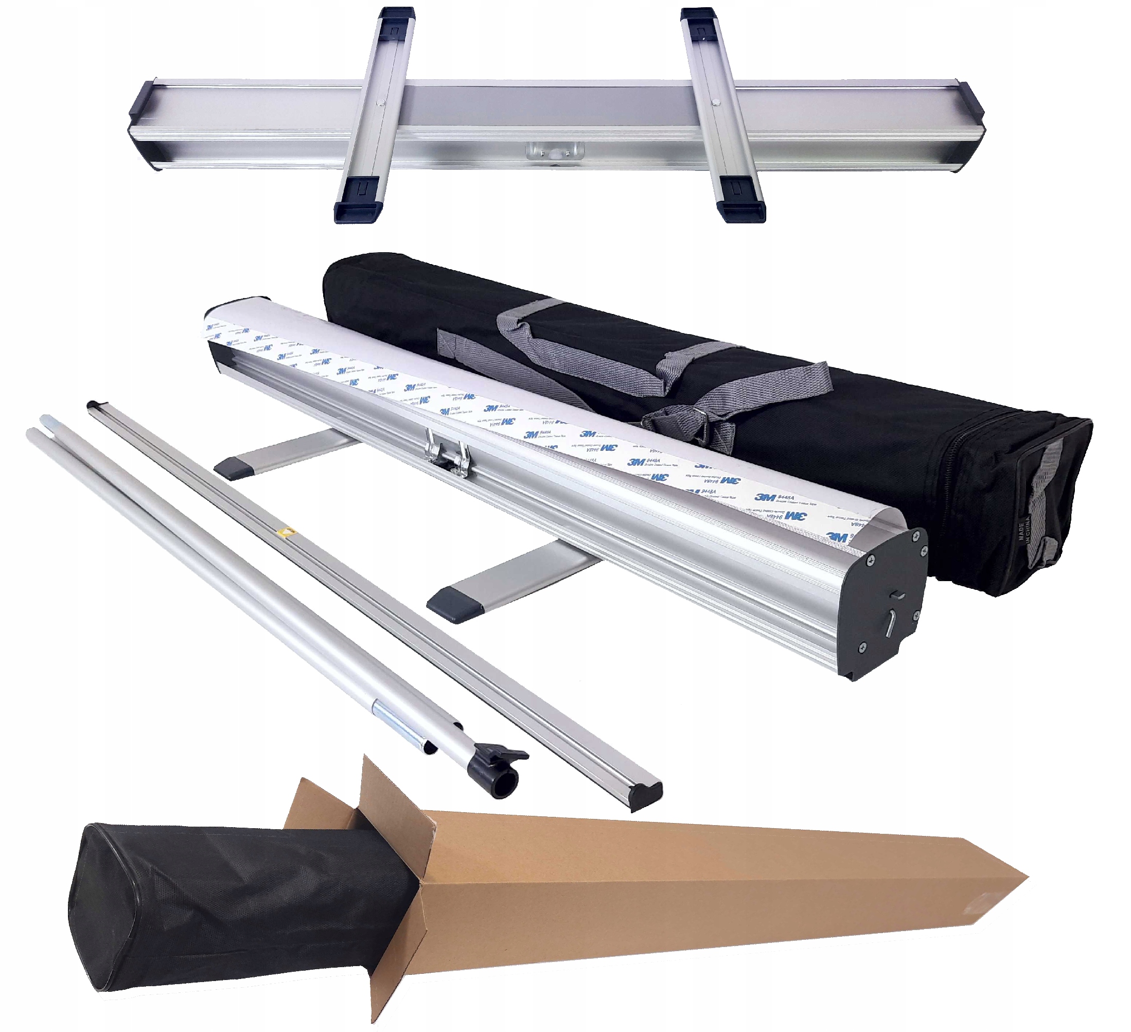 Roll Up Roll-up Kaseta 100x200cm Supermocny Stojak Reklamowy Stand SOLID100