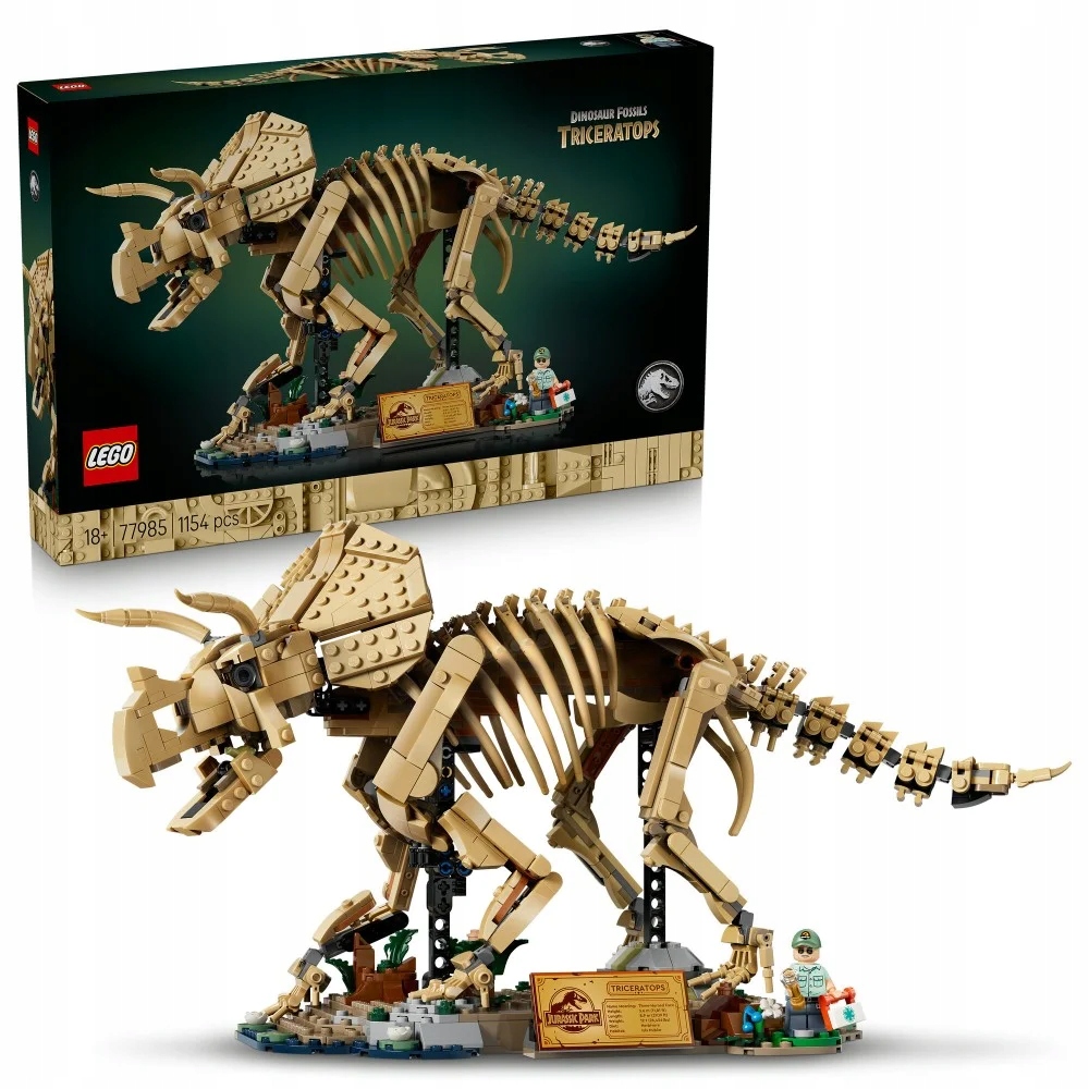 Lego 77985 Jurský Svět Kostra dinosaurů: triceratops