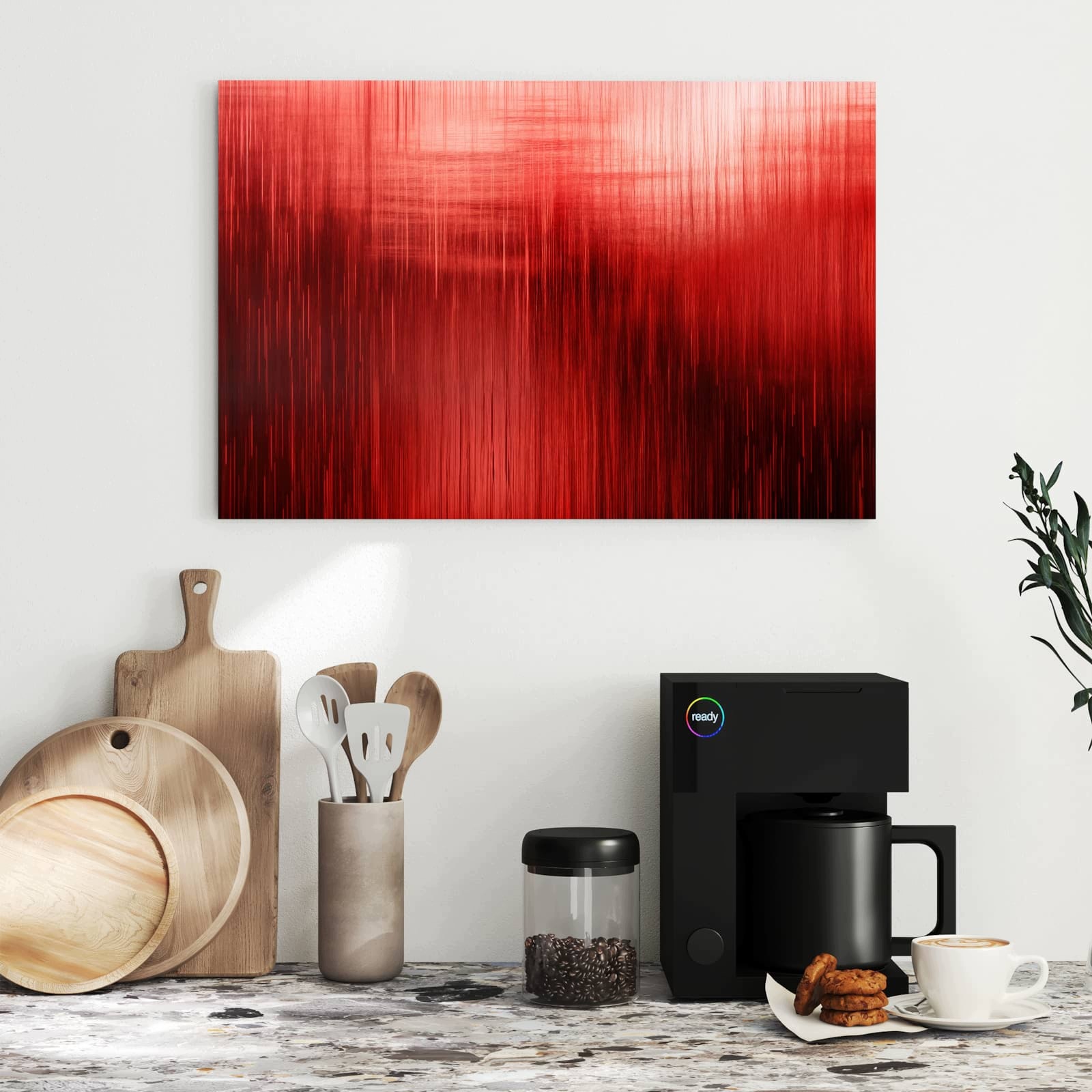 Magnetická tabule Červené Textura 60 × 40 cm