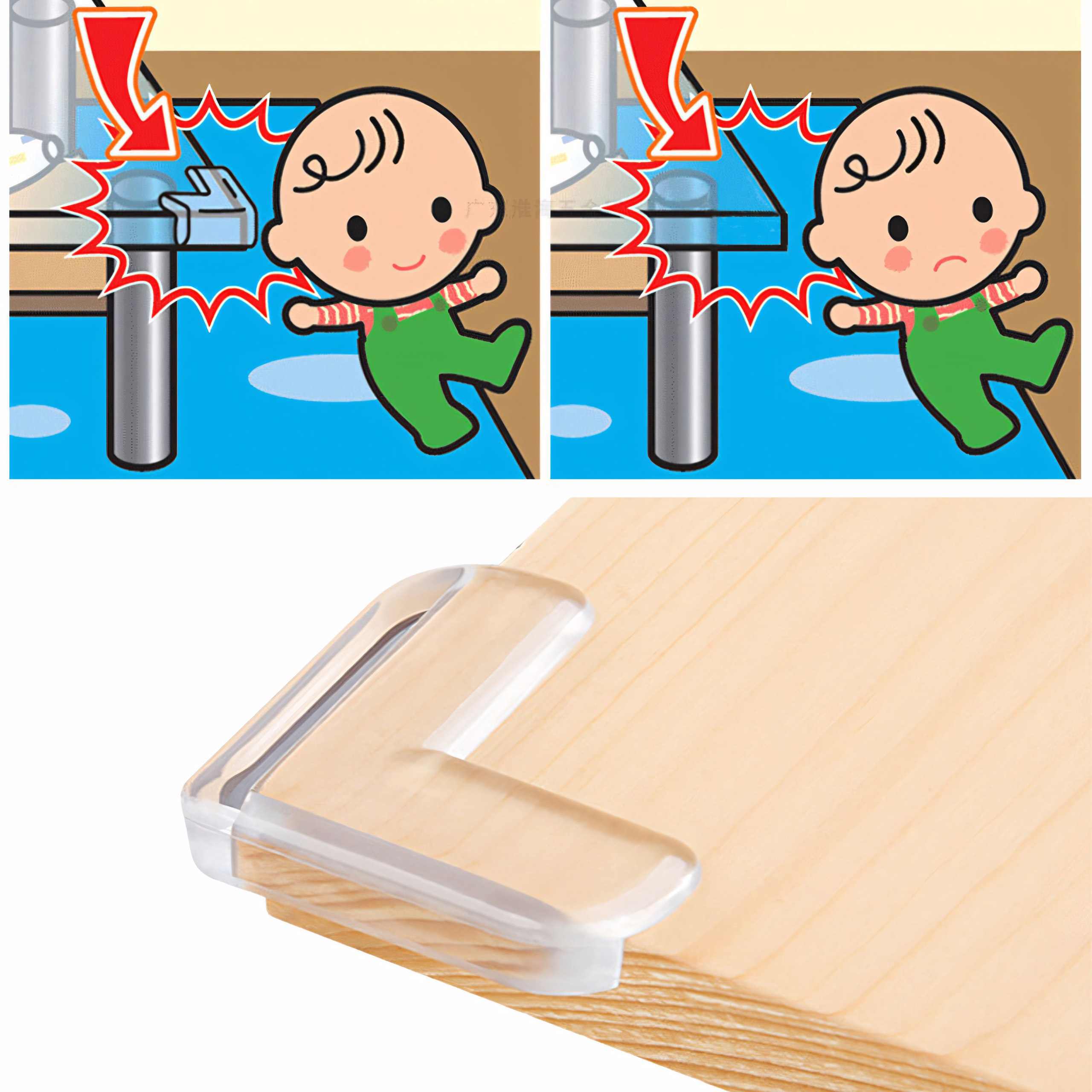 SILIKONOWE ZABEZPIECZNIA OSŁONKI DO NAROŻNIKÓW MEBLI NAKŁADKI 20 SZT ZESTAW Marka Retoo