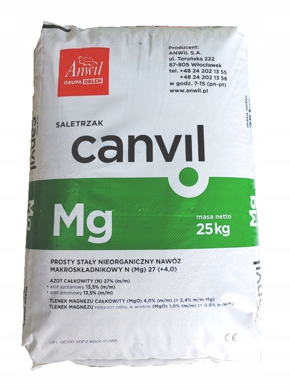 

Saletrzak Granulowany 25KG Z Magnezem Canwil
