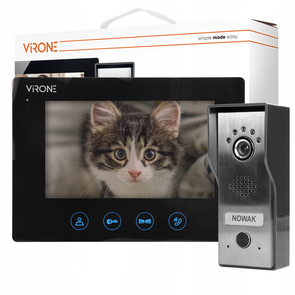 WIDEODOMOFON DOMOFON VIDEO BRAMA FURTKA VDP-51