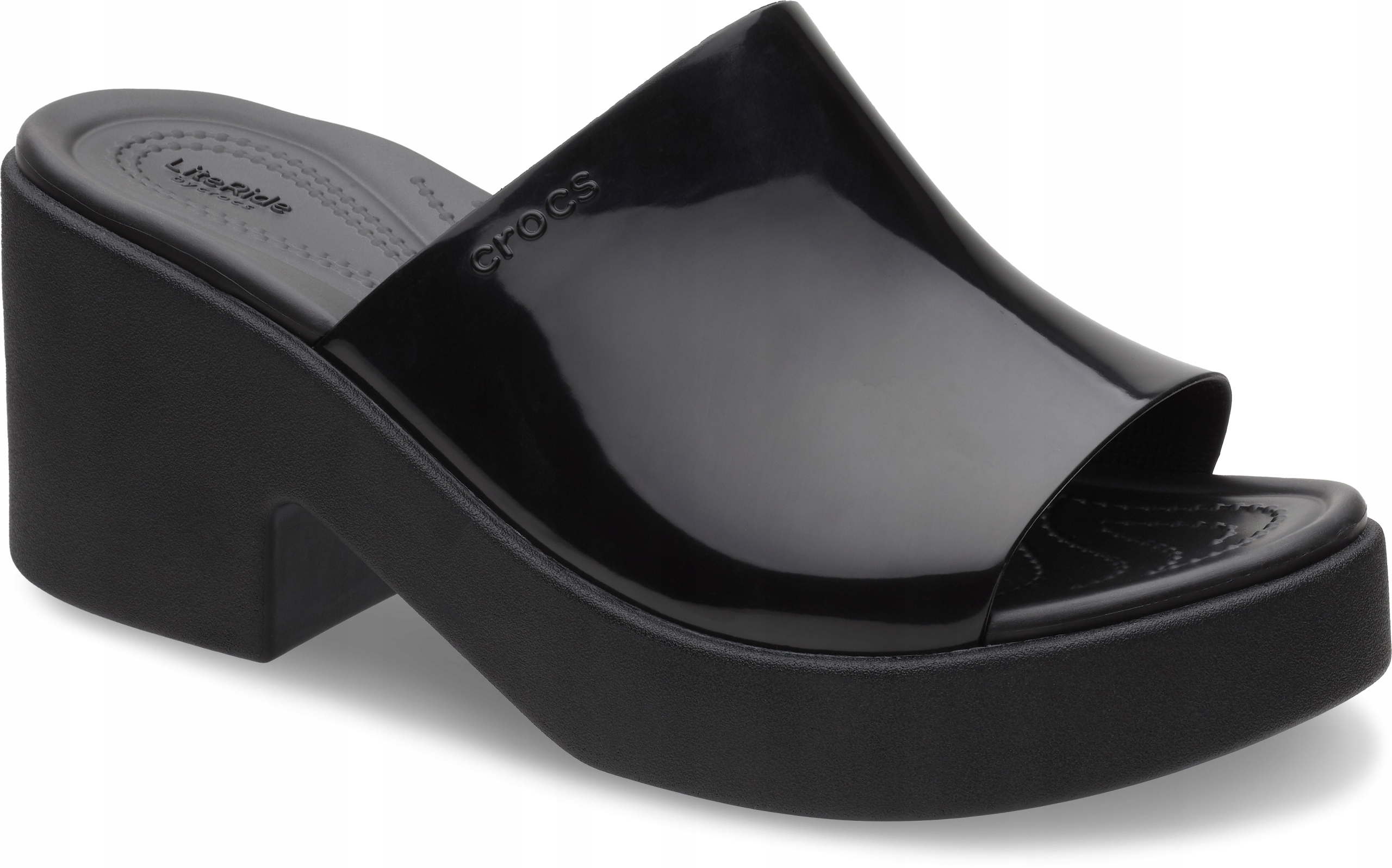 Dámské boty Nazouváky Platforma Crocs Brooklyn High Shine 209709 Slide 41-42