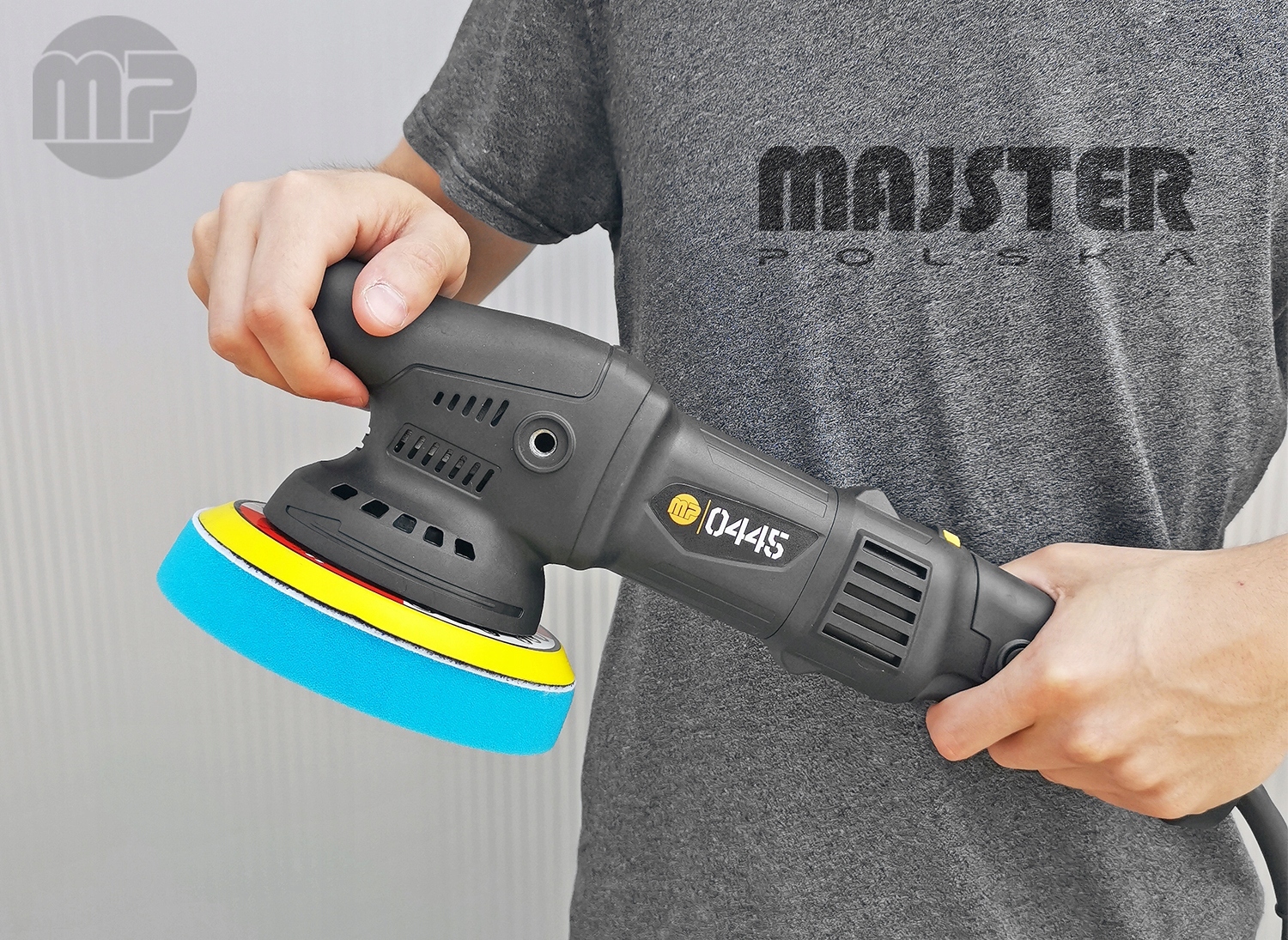 POLERKA SAMOCHODOWA SZLIFIERKA MIMOŚRODOWA DA + 4x GĄBKA +PASTA MENZERNA X3 Kod producenta 0445MP