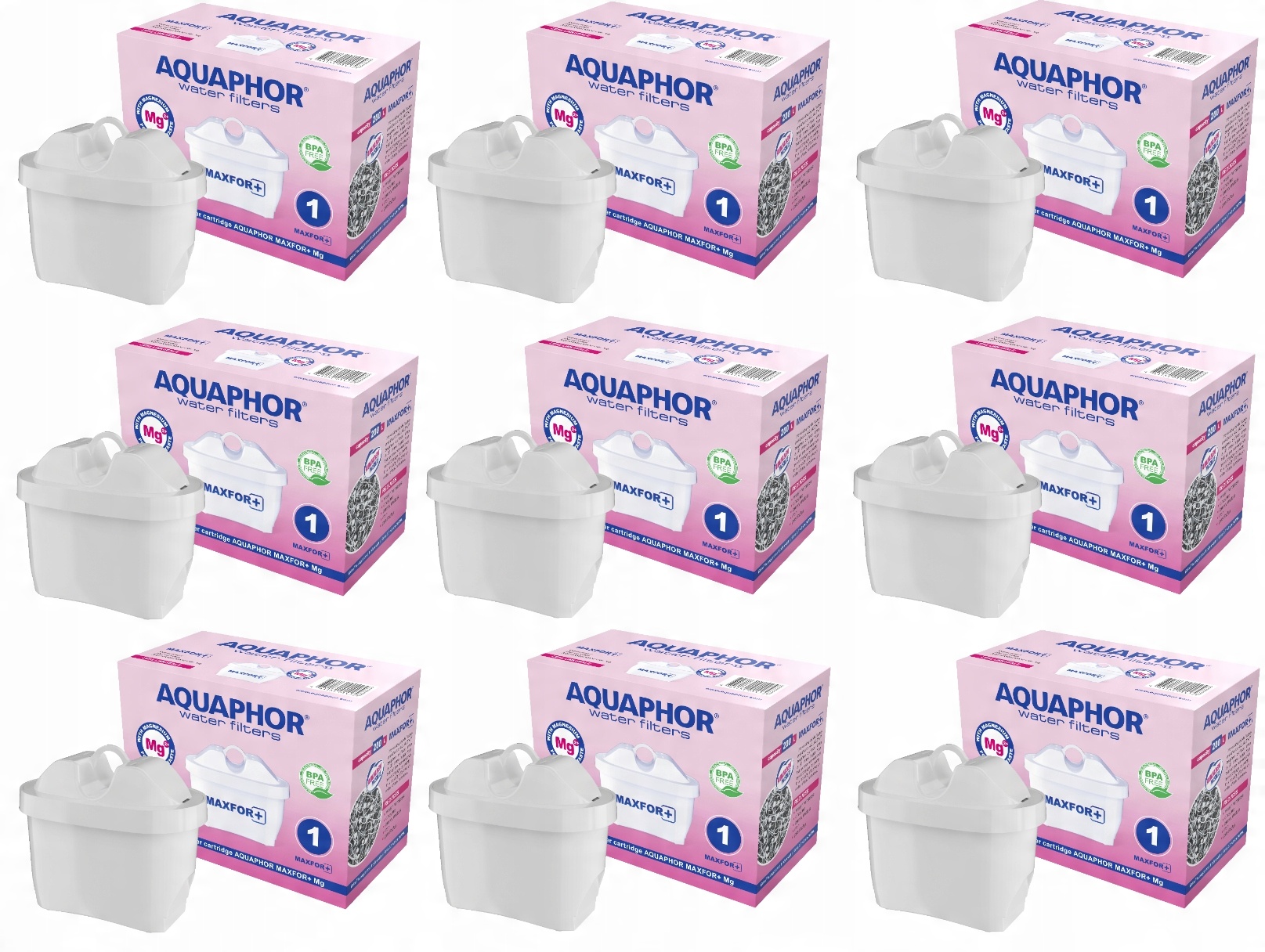 

9x Filtr wody Aquaphor wkład filtrujący Maxfor Mg