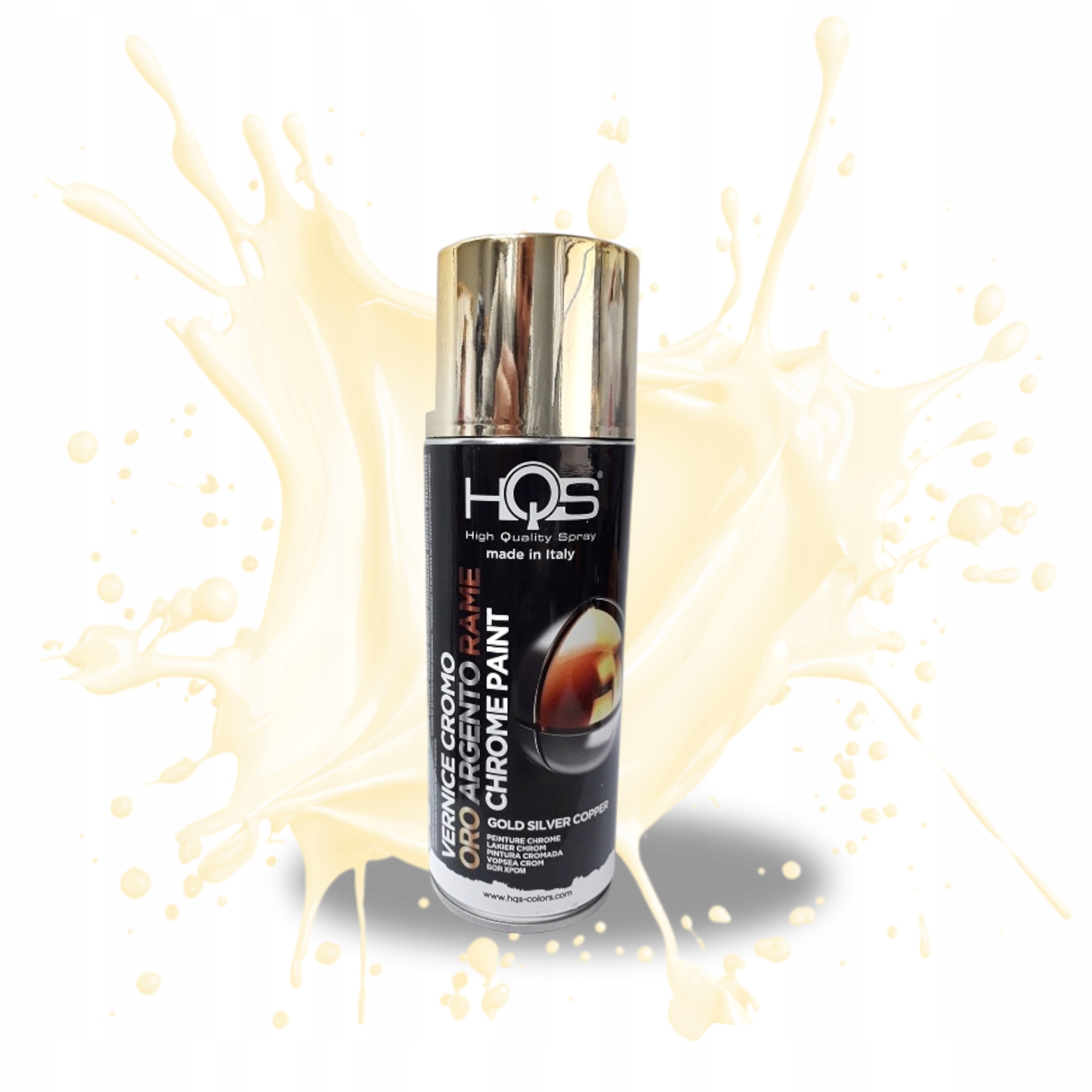 Spray Chrom Złoty Lakier 400ML Hqs